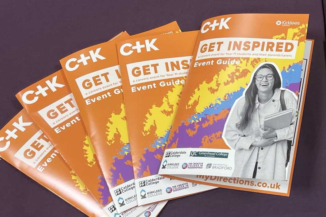 Kirklees Get Inspired Event marketing materials